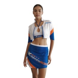 【Custom Racing Queen Sublimation Uniform Crop Top Set】|Macau Racing Girls|Racing Team|Short-sleeve stand-collar jacket|Hollow-out strap crop top|Sublimation printed logo|Racing Uniform Specialty Store BG037 【Custom Racing Queen Sublimation Uniform Crop Top Set】|Macau Racing Girls|Racing Team|Short-sleeve stand-collar jacket|Hollow-out strap crop top|Sublimation printed logo|Racing Uniform Specialty Store BG037